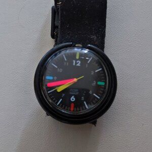 Vintage Swatch Black Pop Watch 1990